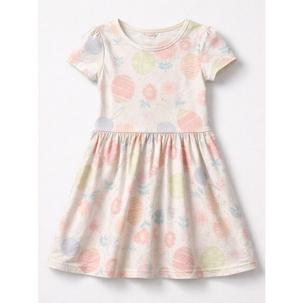 Dot Dot Smile Easter Print Spring twirl dress size 3/4